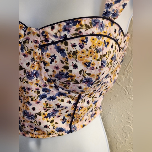 BOG Collecive Floral Corset Top NWT - Picture 5 of 16